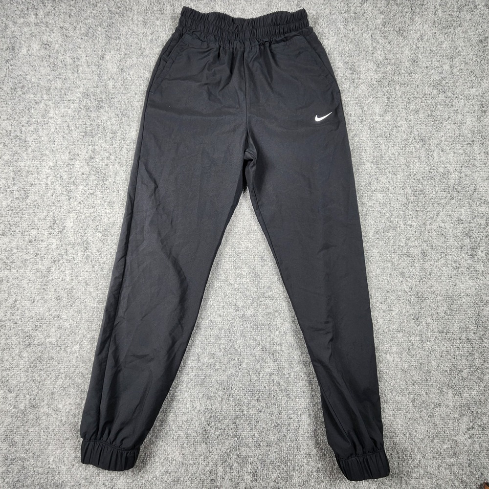 Nike Dri-FIT Essential Woven Joggers Mens Small Black Athletic Running Pants